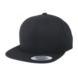 Klassieke Snapback cap zwart-zwart