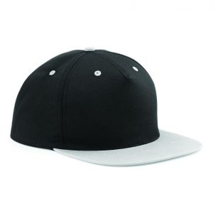 Snapback cap zwart-grijs