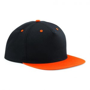 Snapback cap zwart-oranje