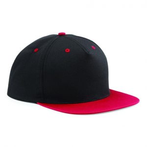 Snapback cap zwart-rood